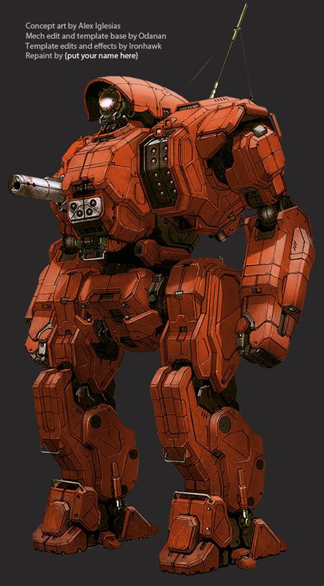 MWO Cyclops BattleMech Paint Template By Ironhawk By Sightsonyou On