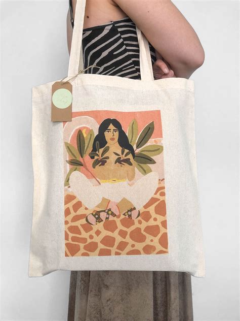 plant lady 100 cotton tote bag eco shopper bag plant mom etsy cotton tote bags womens tote