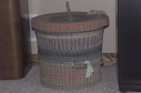 This Rope Basket With Lid Took About 12 Ropes Rope Basket Rope Art
