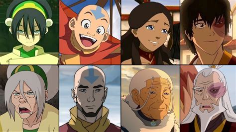 avatar every last airbender character that returned in the legend of korra youtube