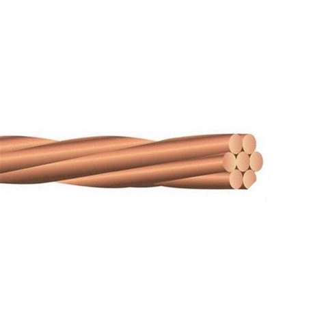 Copper Building Wire Bare Cable Awg Stranded Soft Drawn Bare Copper Conductor Ft