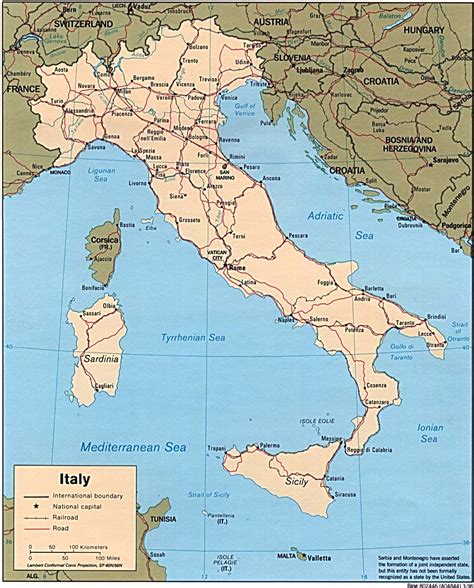 Map Of Italy Political Map Online Maps And Travel