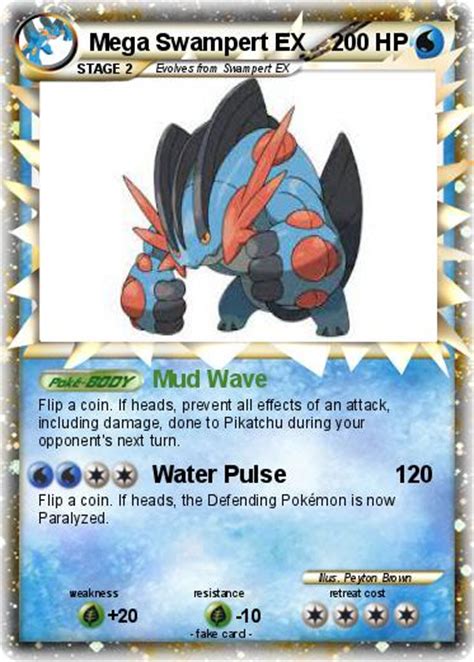 Pokémon Mega Swampert Ex 7 7 Mud Wave My Pokemon Card