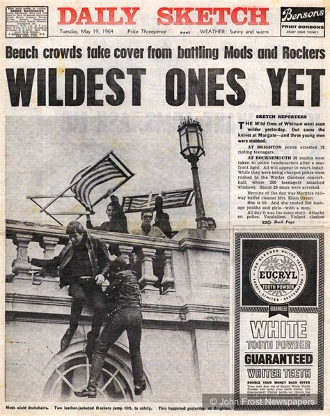 Article about bye bye bully in bahasa melayu Mods vs Rockers in Brighton's Battle of the Beach Chairs, 1964