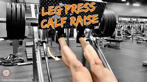 Leg Press Calf Raise Foot Placement And Form Youtube