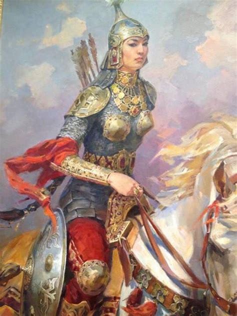 Ancient Oghur Turk Female Warrior Also Known As Kipchaks Warrior Woman Warrior Ancient