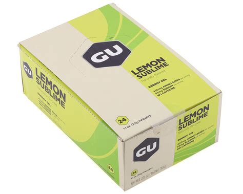 Gu Energy Gel Lemon Sublime 24 11oz Packets 123051 Accessories