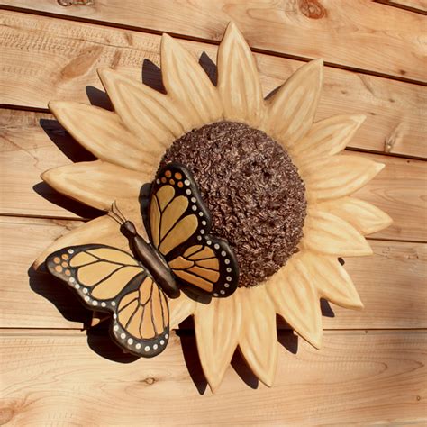 Sunflower And Butterfly Cremation Urn Sculpture The Grief