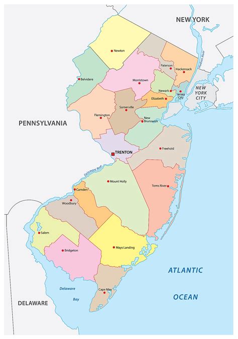Mapas De Nueva Jersey Atlas Del Mundo