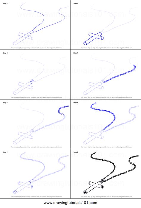 See full list on meganboitano.com How to Draw Decorated Cross with Chain printable step by ...