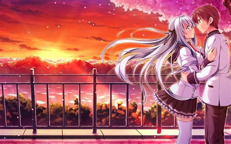Romantic Anime Couples Wallpapers Top Free Romantic Anime Couples Backgrounds Wallpaperaccess