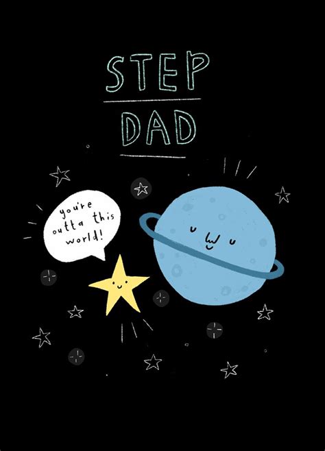Outta This World Step Dad Card Scribbler