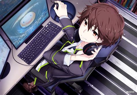 Anime Guy Headphones Gamer Girl Anime Boys Anime Boy With Headphones