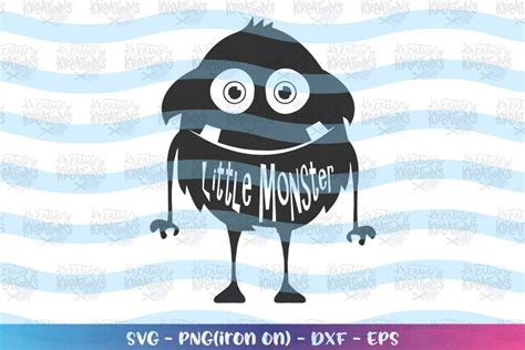 Monster Svg Cute Svg Little Monster Svg Print Iron On Baby Svg Etsy