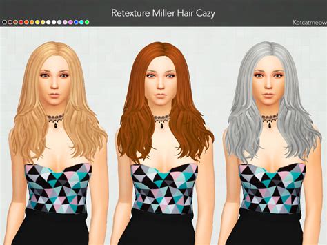 Sims 4 Cazy Miller Hairstyles The Sims Book