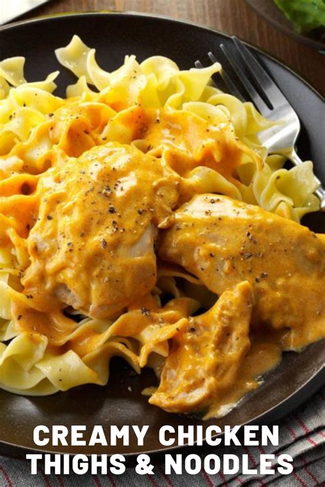 Maybe you would like to learn more about one of these? Creamy Chicken Thighs | Chicken recipes, Favorite recipes ...