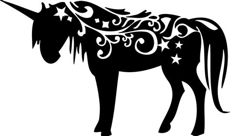 Unicorn Silhouette Clip Art