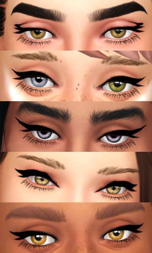 Perfect Colour Eyeliner The Sims 4 P3 Sims4 Clove Share Asia Tổng