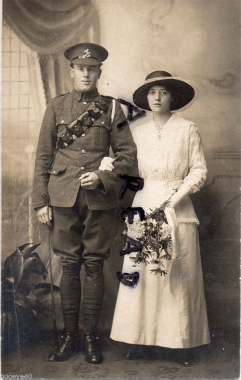 Ww1 Trooper Of The West Kent Yeomanry With Bride Bruid De Bruid