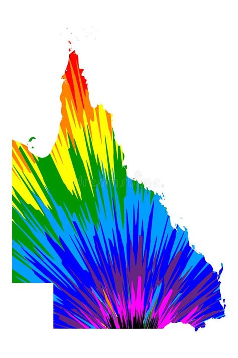 Queensland Australian States And Territories Qld Map Is Designed