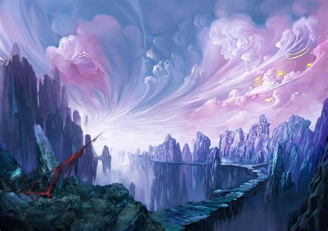 Fantastic World Clouds Fantasy Magic Magical Landscape Wallpapers Hd Desktop And Mobile
