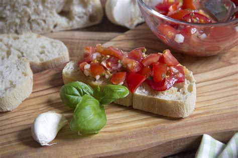 Bruschetta With Tomatoes and Basil Recipe