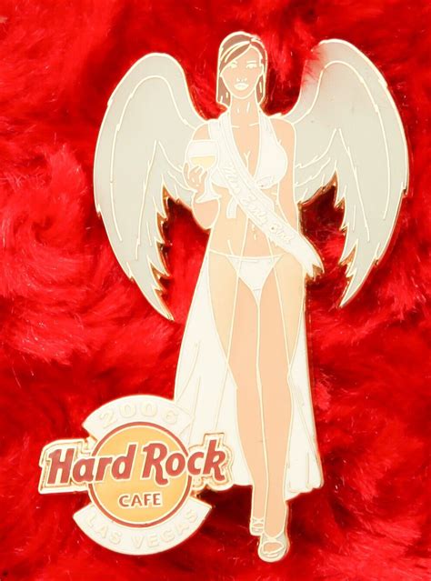 Hard Rock Cafe Pin Las Vegas Lingerie Girl Pinsanity Miss Early Bird White Angel Ebay