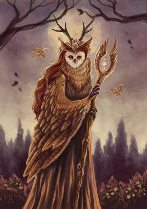 Owl Shaman By Trollgirl On Deviantart Owl Art Fantasy Character
