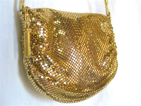 Whiting And Davis Gold Mesh Evening Bag Etsy Evening Bags Whiting