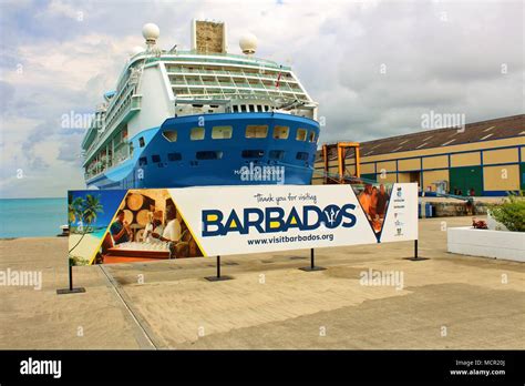 The Marella Discovery Cruise Ship Docked In Bridgetown Port Barbados