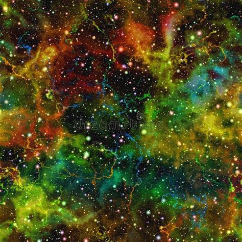 Abstract Colorful Universe Nebula Starry Sky Multicolor Outer Space