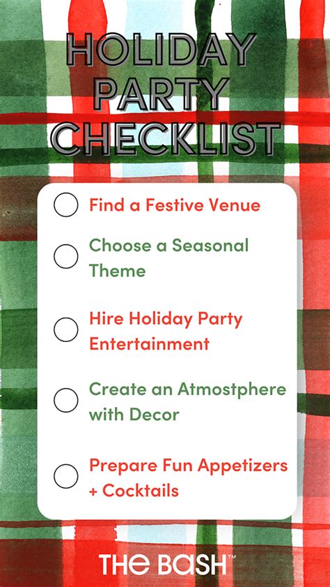 Holiday Party Checklist Simple Holiday Planning The Bash