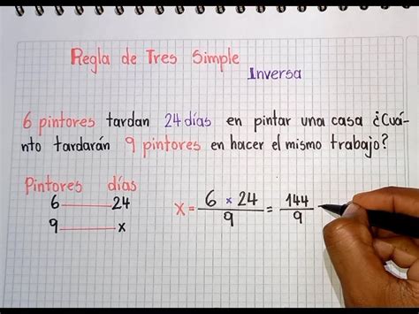 Regla De Tres Simple Inversa By Yeni Enseña Matemáticas Pin History