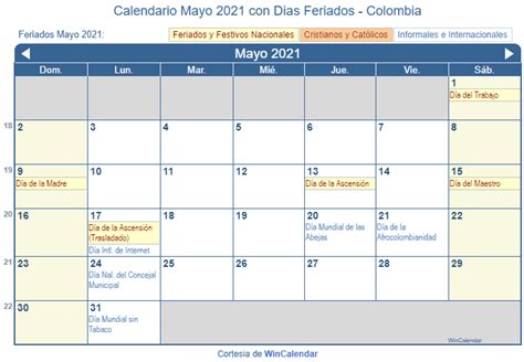 Aug 01, 2021 · calendário agosto 2021 com feriados e dias festivos brasil. Calendario Mayo 2021 Colombia | Huts Calendar