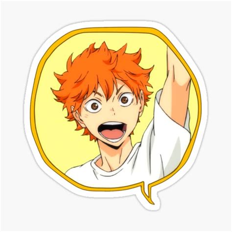 Haikyuu Hinata Shoyo Small Clear File Folder Sticker Dont Miss The