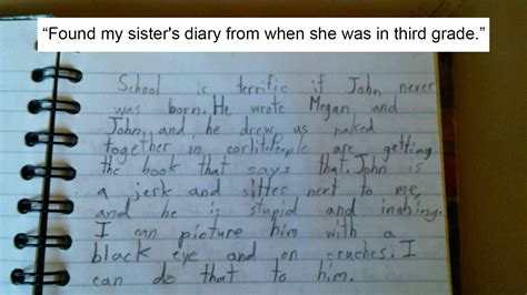 17 Kids Diary Entries That Are Actually Really Hilarious