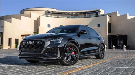 2022 Audi Rs Q8 Exhaust Drag Race Drive Black