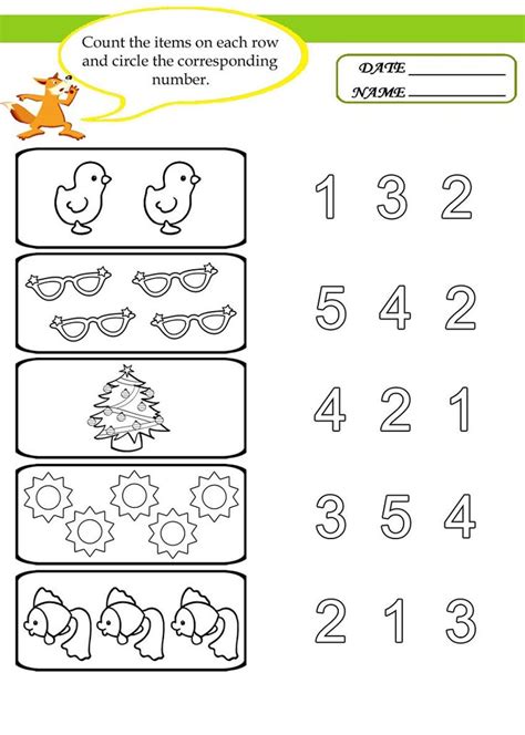 Educational Worksheets For 5 Year Olds