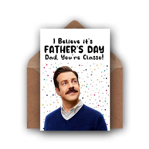 Ted Lasso Father S Day Card Funny Father S Day Card Etsy