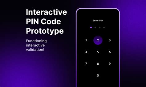 Interactive Pin Code Prototype Figma