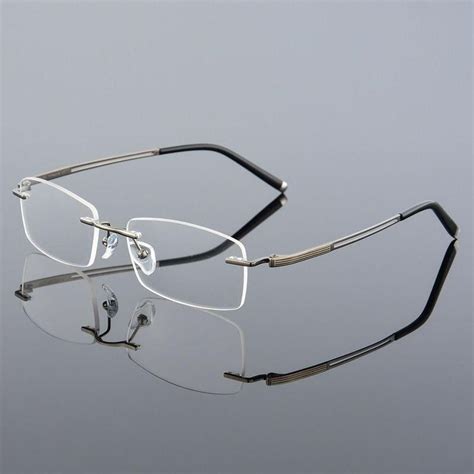 reven jate rimless titanium alloy eyeglasses frame for men eyewear glasses spectacles man