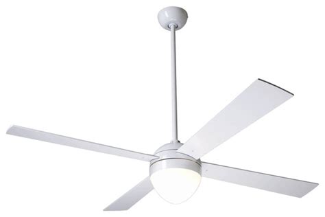 Also with white ceiling fans you automatically get a sense of cleanliness with a modern contemporary feel. 52" Modern Fan Gloss White Ball with Light Ceiling Fan ...