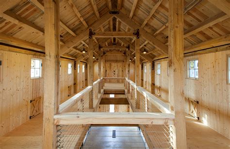 A Beautiful Post And Beam Barn In Wyoming Stable Style Sand Creek Barn