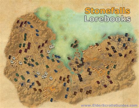 Stonefalls Lorebooks Map Elder Scrolls Online Guides