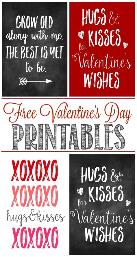 Free Valentines Day Printables Romantic Cards Decorations And Crafts