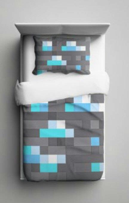 Diamond Minecraft Bedding Minecraft Room Decor Minecraft Bedroom