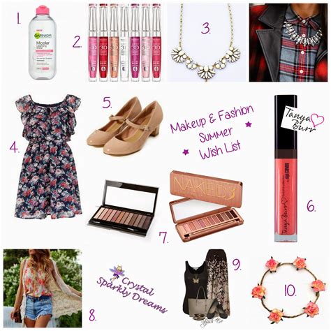Crystal Sparkly Dreams Makeup And Fashion Summer Wish List