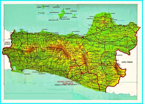 Peta Jawa Tengah Sejarah Geografi Jawa Tengah Kumpulan Masa