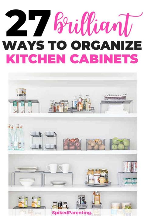How To Organize The Kitchen Cabinets Storage Tips For Cabinets