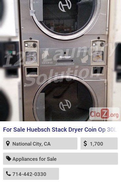 For sale frigidaire stainless steel used appliances/a top condition $0 (dufferin st. For Sale Huebsch Stack Dryer Coin Op 30LB JT0300DRG 120V ...